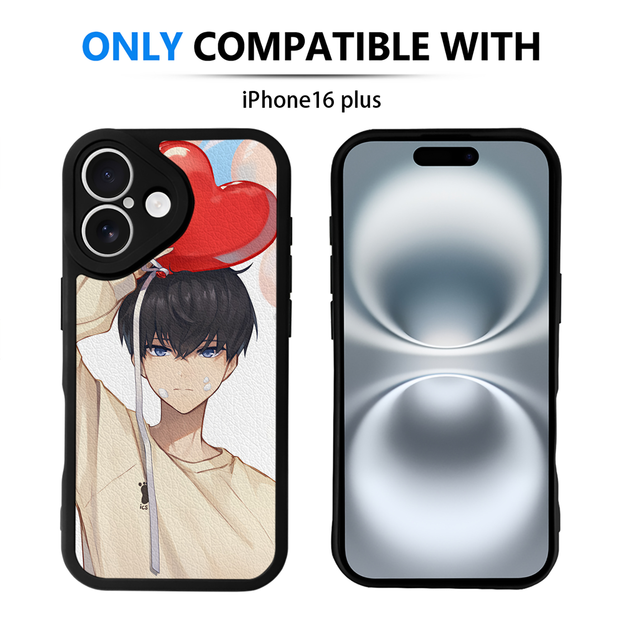 （画像用） ハイキュー!! Haikyu!! 【iPhone 16シリーズ対応】シリコンスマホケース（レザー調） 材質：シリコン